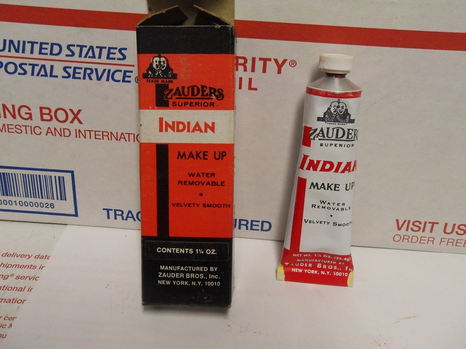 Vintage Zauders Superior Indian Makeup Zauder Brothers NY 1 1/4 oz 90% Full