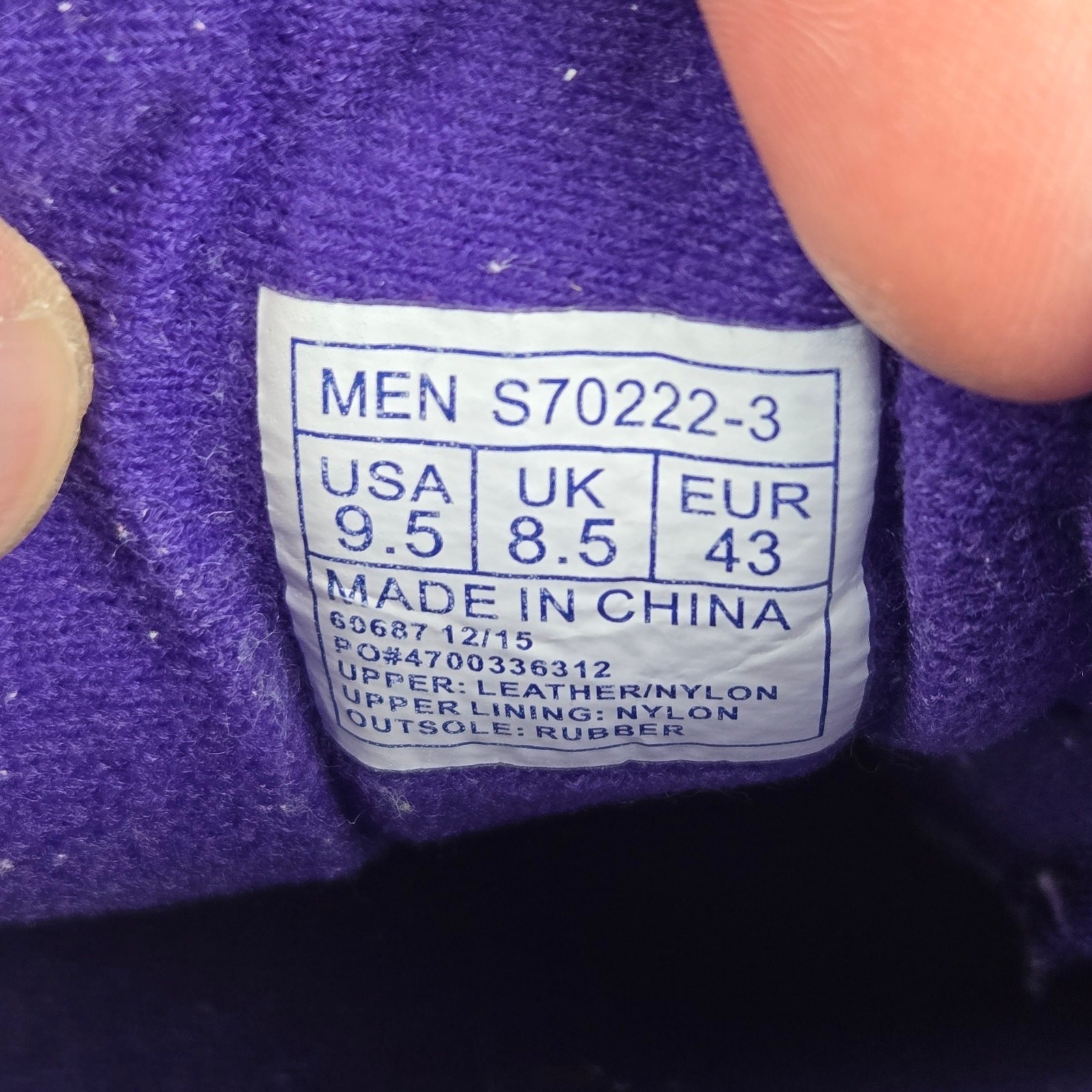 Saucony Men 9.5 Shadow 6000 Egg Hunt Purple Suede Lace Up Casual Daily Sneaker