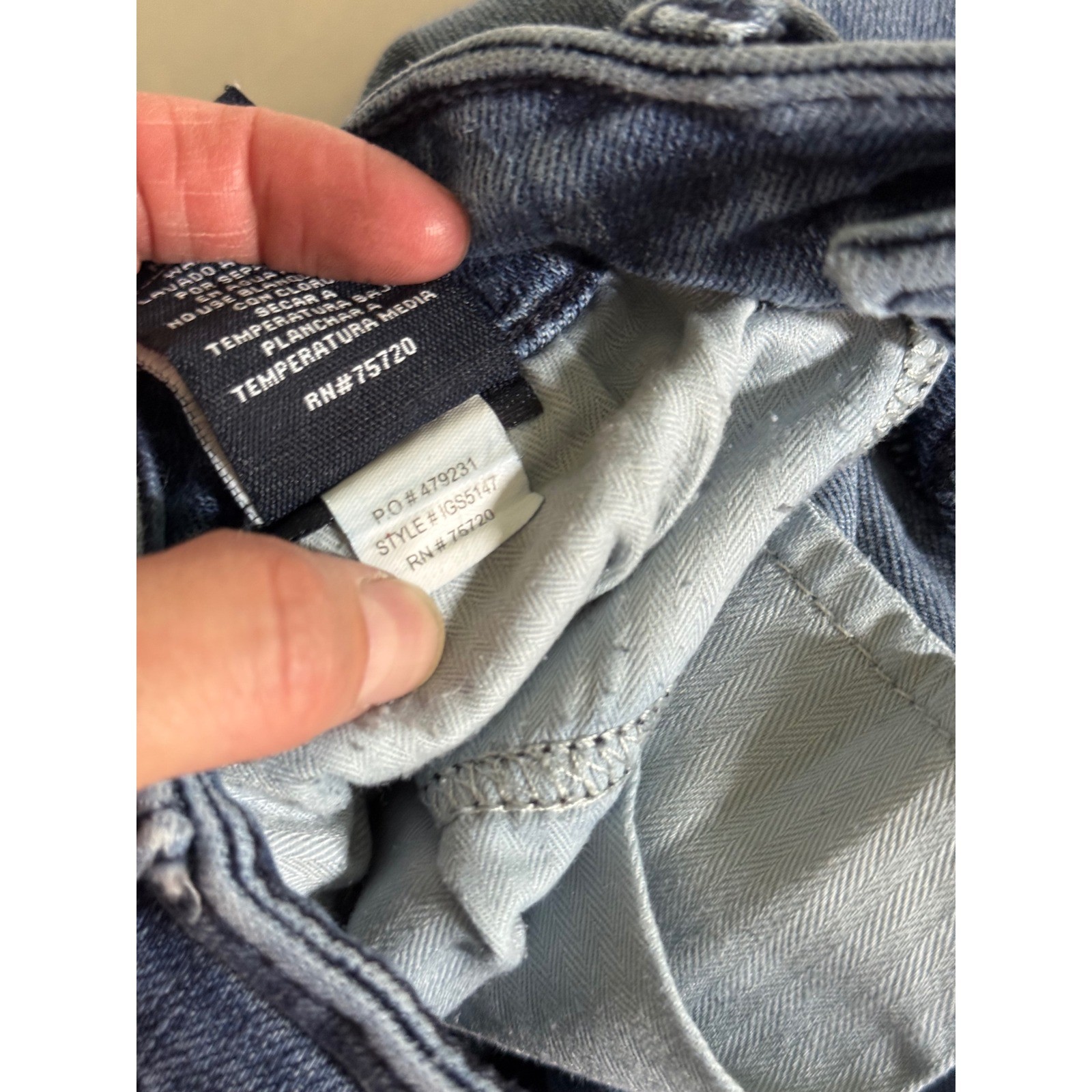 BKE Alec Straight Leg Jeans Womens 28×32 Medium Wash Distressed Contrast Stitch