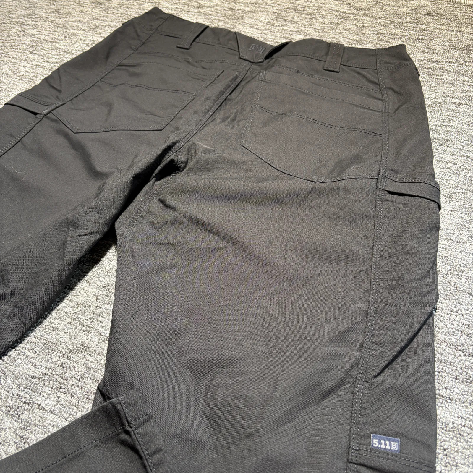 5.11 Tactical Apex Cargo Trousers Mens W33 L36 Black Stretch Workwear Utility