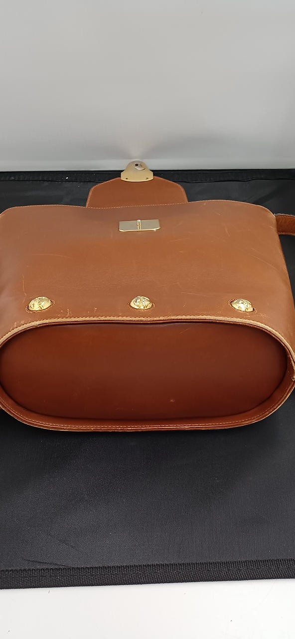 Salvatore Ferragamo Shoulder Bag Brown 10.6 inch