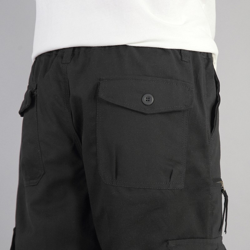 Mens Cargo Pants Work Pants Elastic Trousers Lightweight Combat Cotton Outdoor
