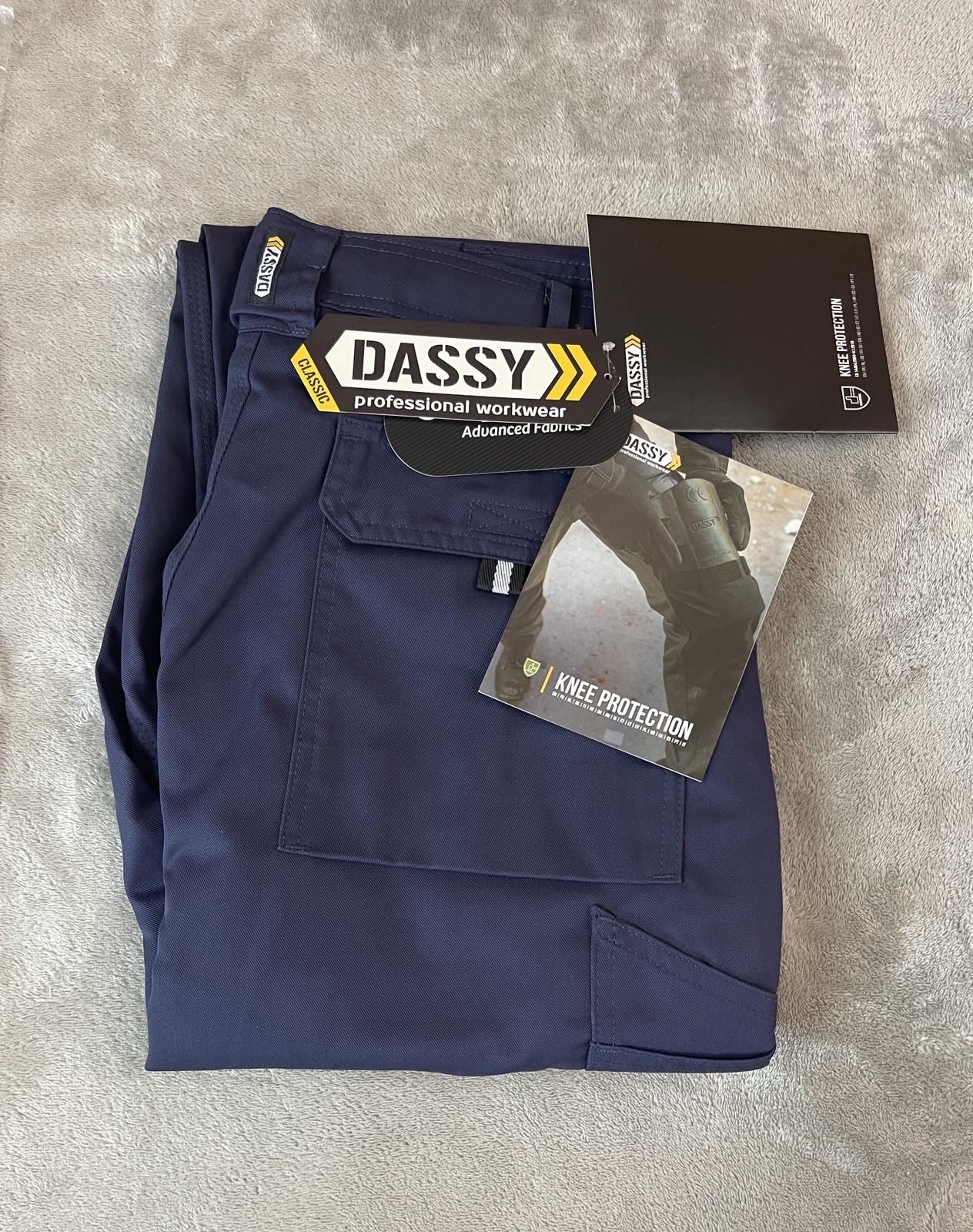 Dassy Miami Work Trousers Pants Knee Pockets 36×32 New With Tags.