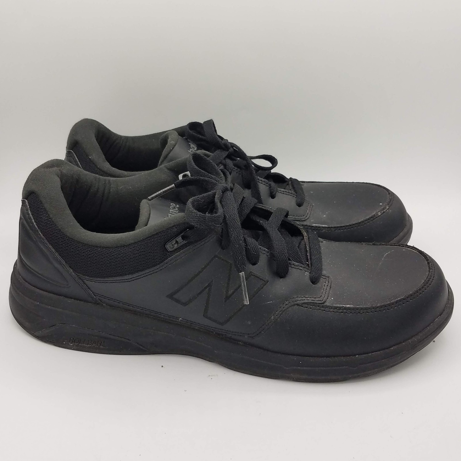 New Balance 813 Men’s Walking Shoes Black Leather MW813BK 11.5 D