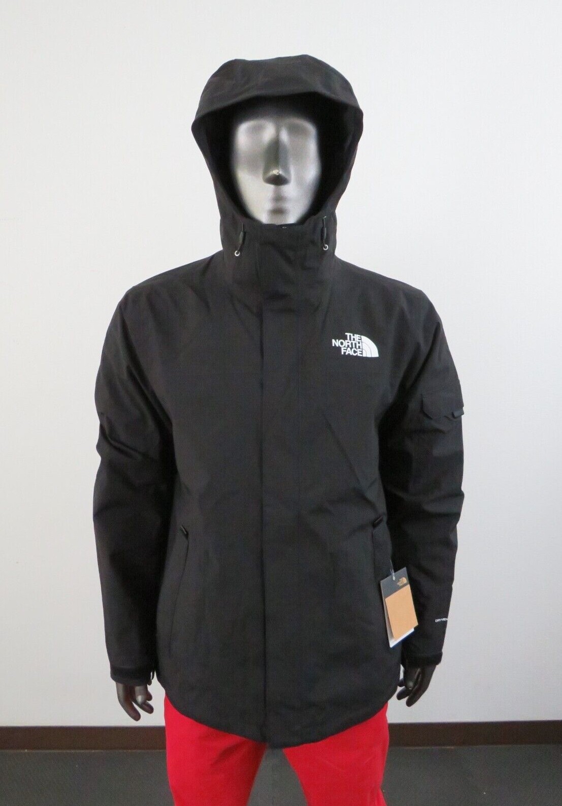 Mens The North Face Toro Peak 3 in 1 Triclimate Waterproof Hooded Jacket Black