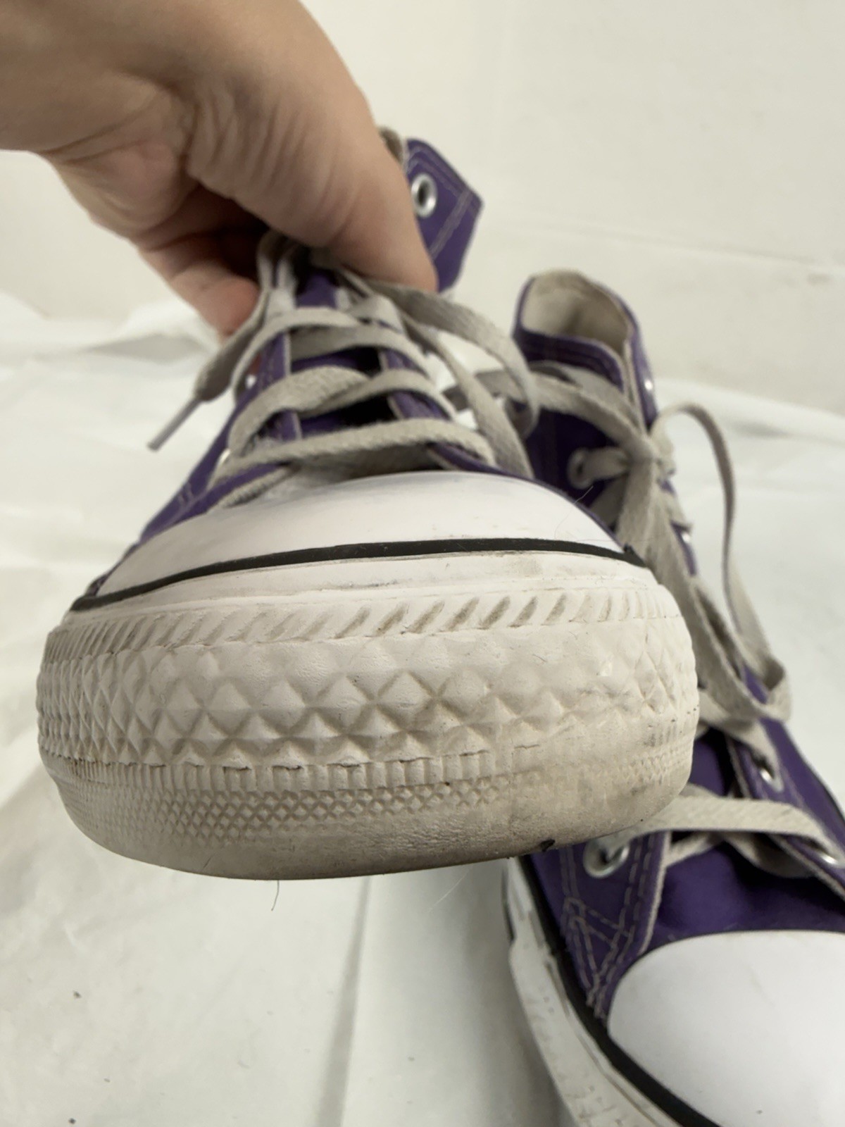 Converse Chuck Taylor All Star High Top Purple Canvas Sneakers 137833F Wo’s 8