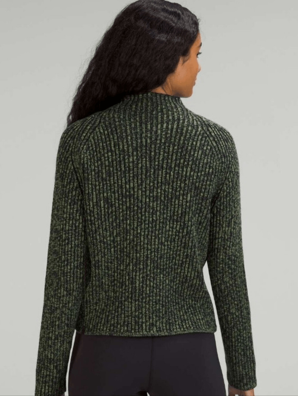 Lululemon Cotton-Cashmere Blend Mock Neck Sweater