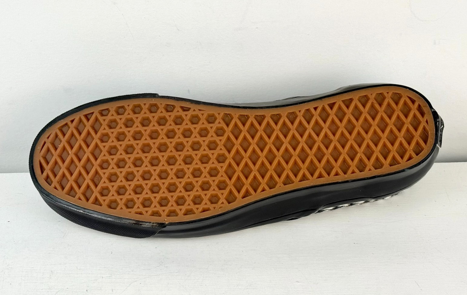 M6 W7.5-VANS LX Classic Slip-On 98 Skate Sneaker Houndstooth Black/White-507452