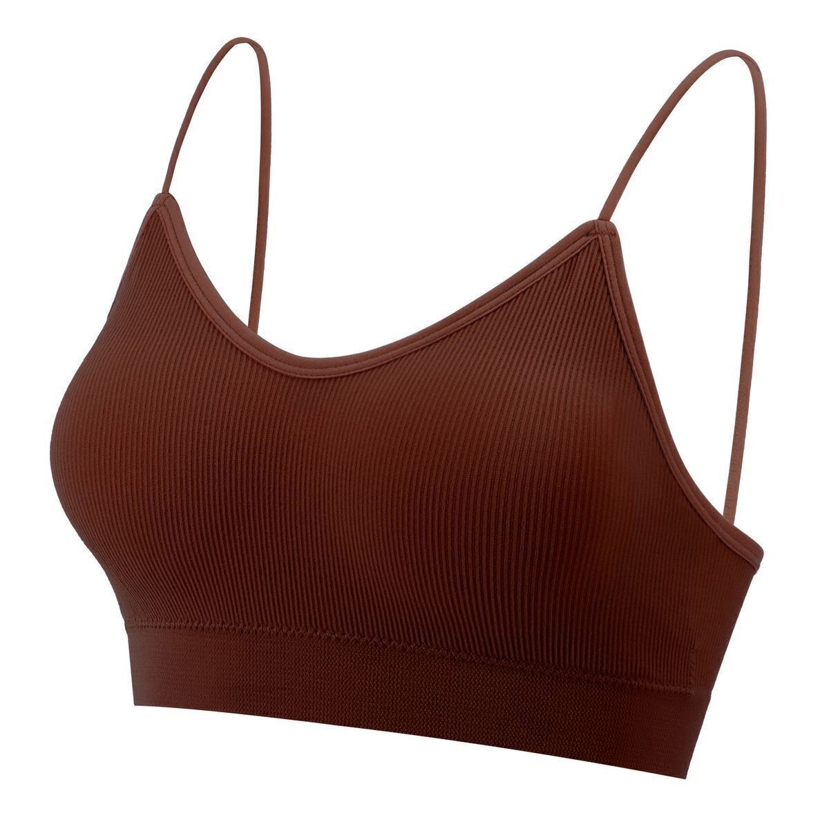 Womens Seamless Low Back Bralette Bra Solid Colors Stretchy Crop Top M-XL Hot