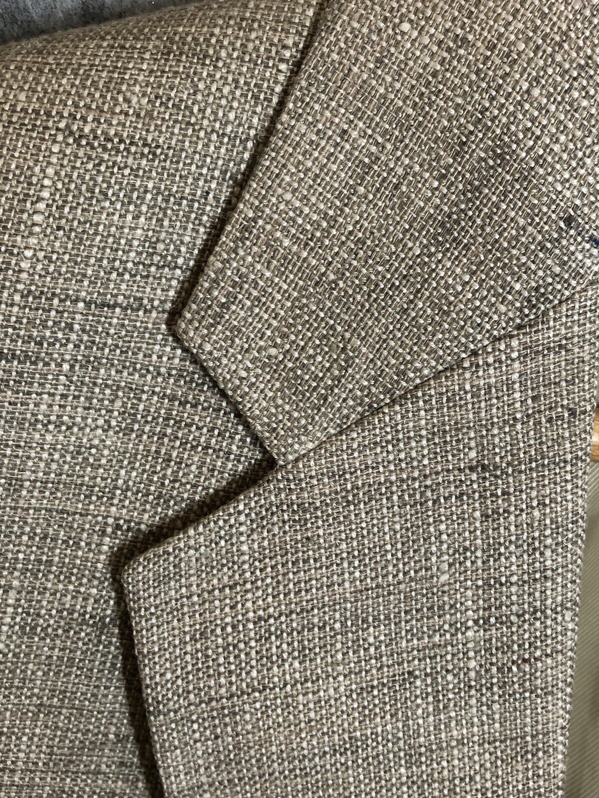 Towncraft Blazer Mens 40R Tan Silk Tweed Sport Coat Jacket Business Casual