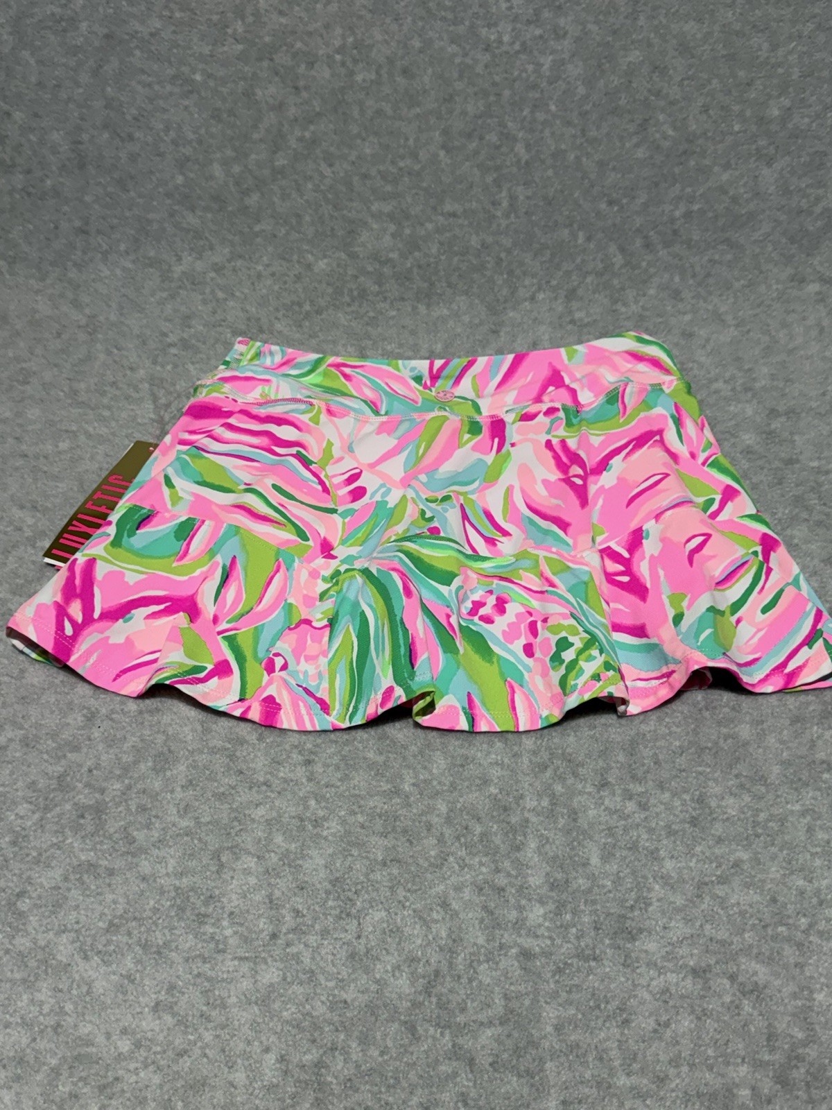 Lilly Pulitzer Luxletic Corrine Skort Pink Croc My World XS New With Tag