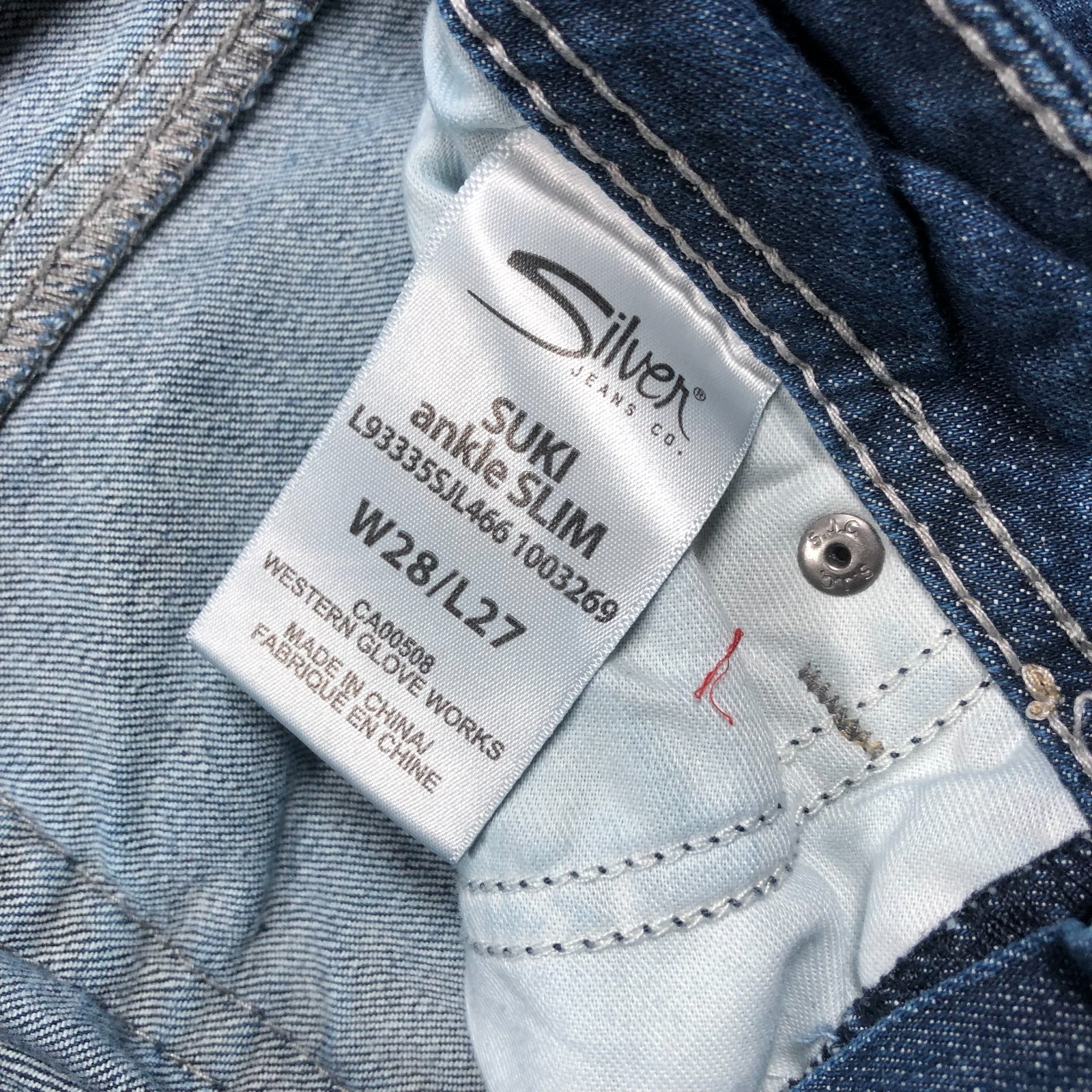 Womens Denim Lot 5pc Pilcro AG Silver Suki Jeans Upcycle Craft Repair Reseller