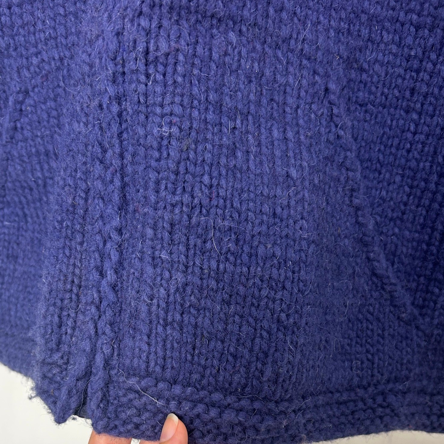 Woolies Vintage American Flag Knit Full Zip Cardigan Sweater Made in Ecuador