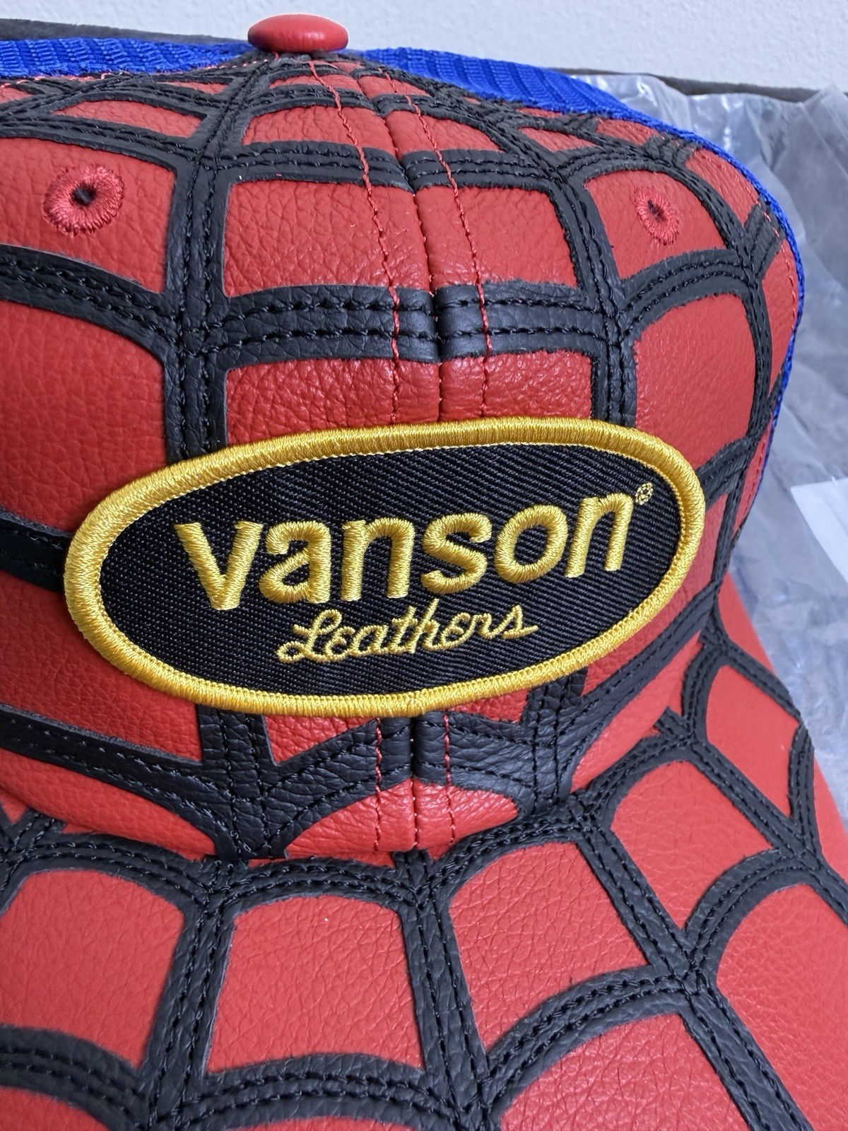 Supreme x Vanson Leathers Spider-Man Mesh Back 6-Panel Hat – Ships today 2026