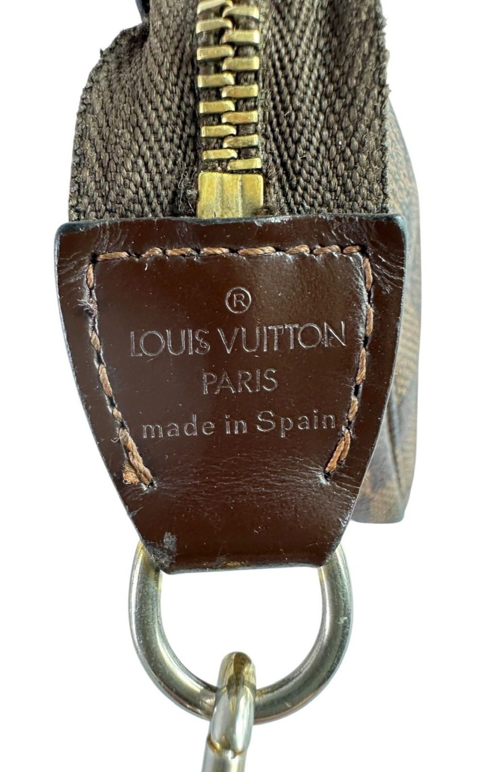 Vintage LOUIS VUITTON Damier Ebene Pochette Accessoires Shoulder Bag Crossbody
