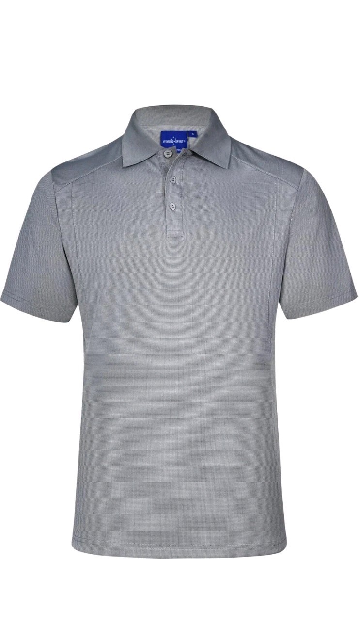 Bamboo Cool Men’s Blue Polo Shirt Size M Short Sleeve Collared Button Solid