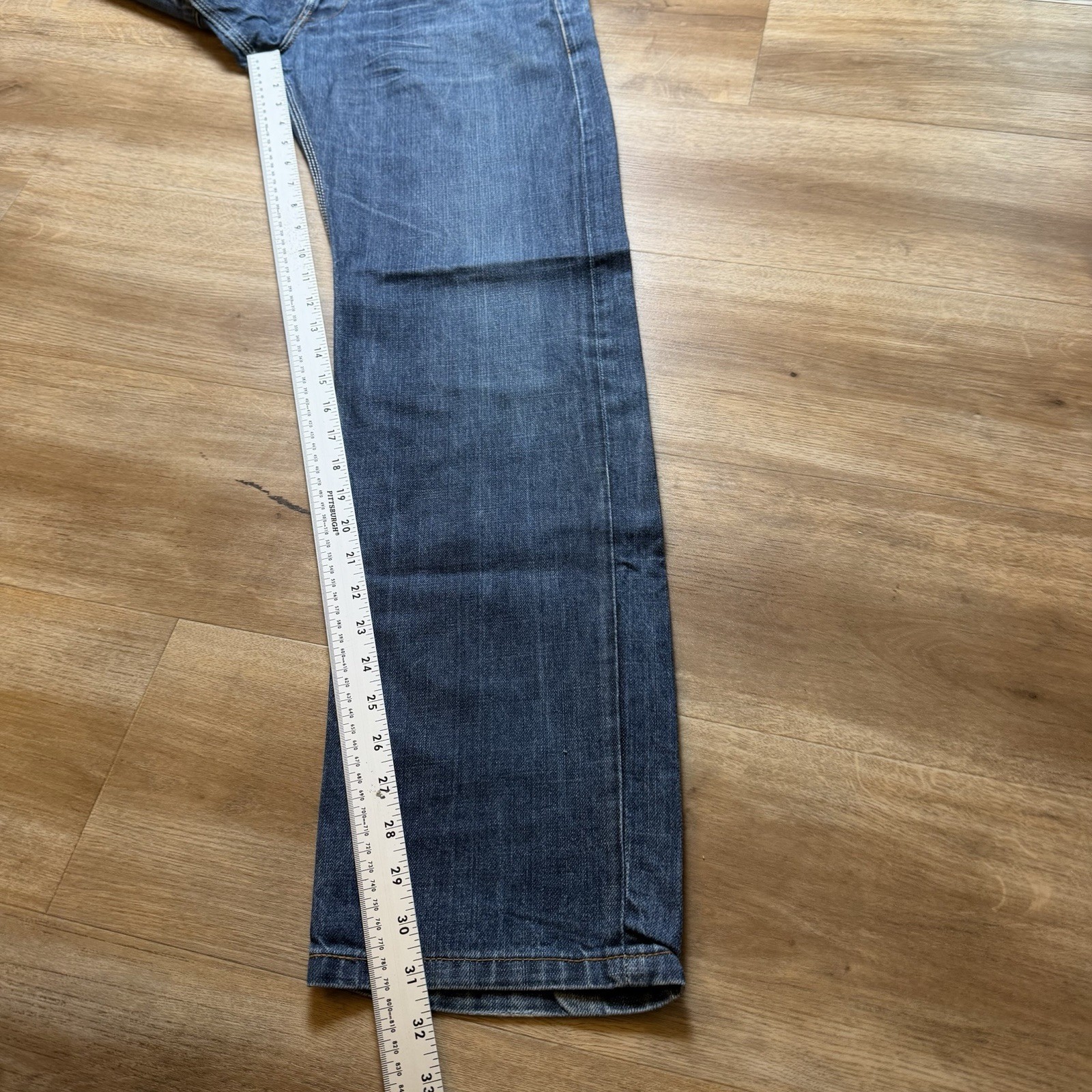 G-Star RAW Jeans Men 31×32 Blue Straight Leg Dark Wash Denim Distress Button Fly