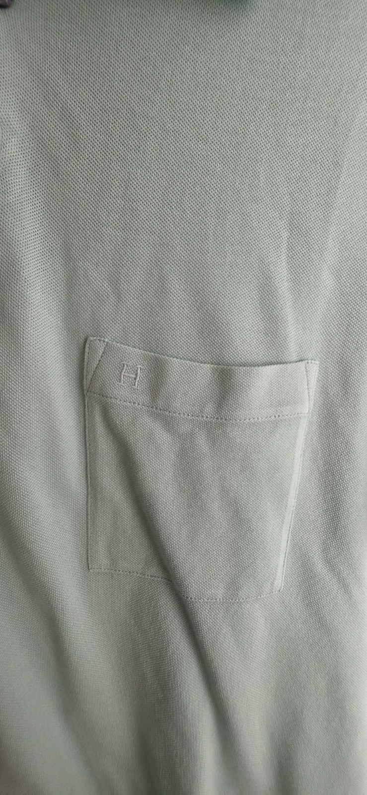 Vintage Mint Green Polo Shirt Men’s Medium Made in Italy 100% Cotton