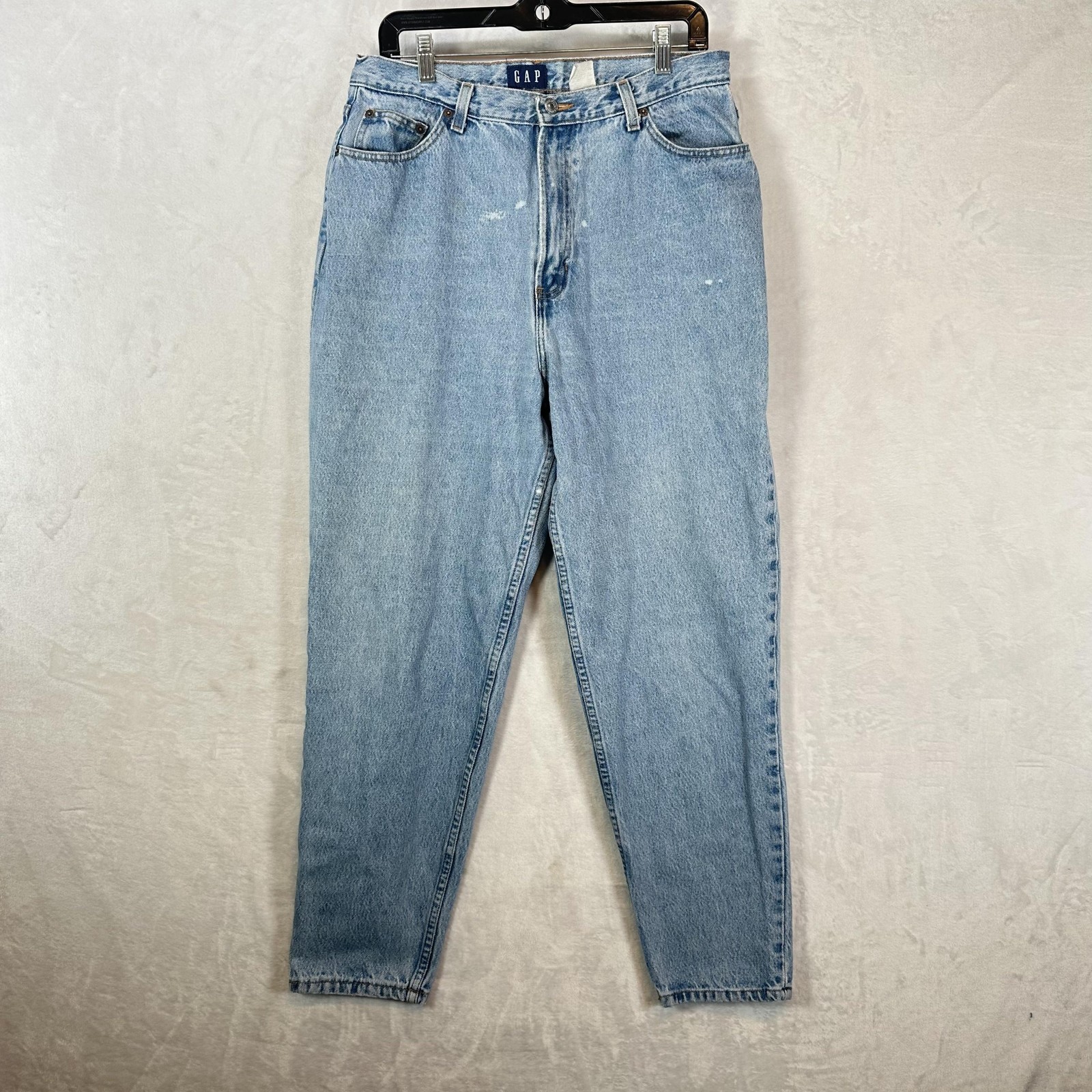 Vintage Gap Mom Jeans Womens 16 Blue Reverse Fit High Rise Relaxed 32×29 Denim