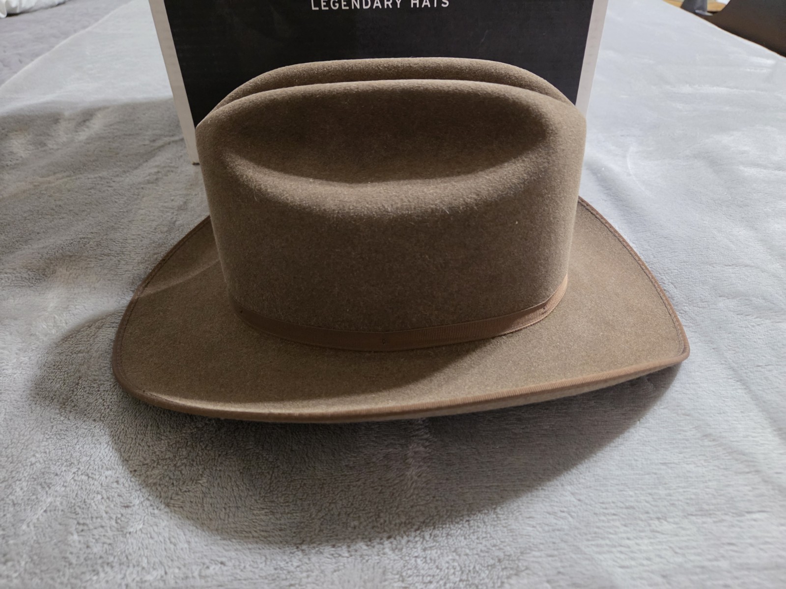 Stetson Open Road 6X Fur Felt Hat 7 1/8 Brown Mix Western Cowboy w Box USA