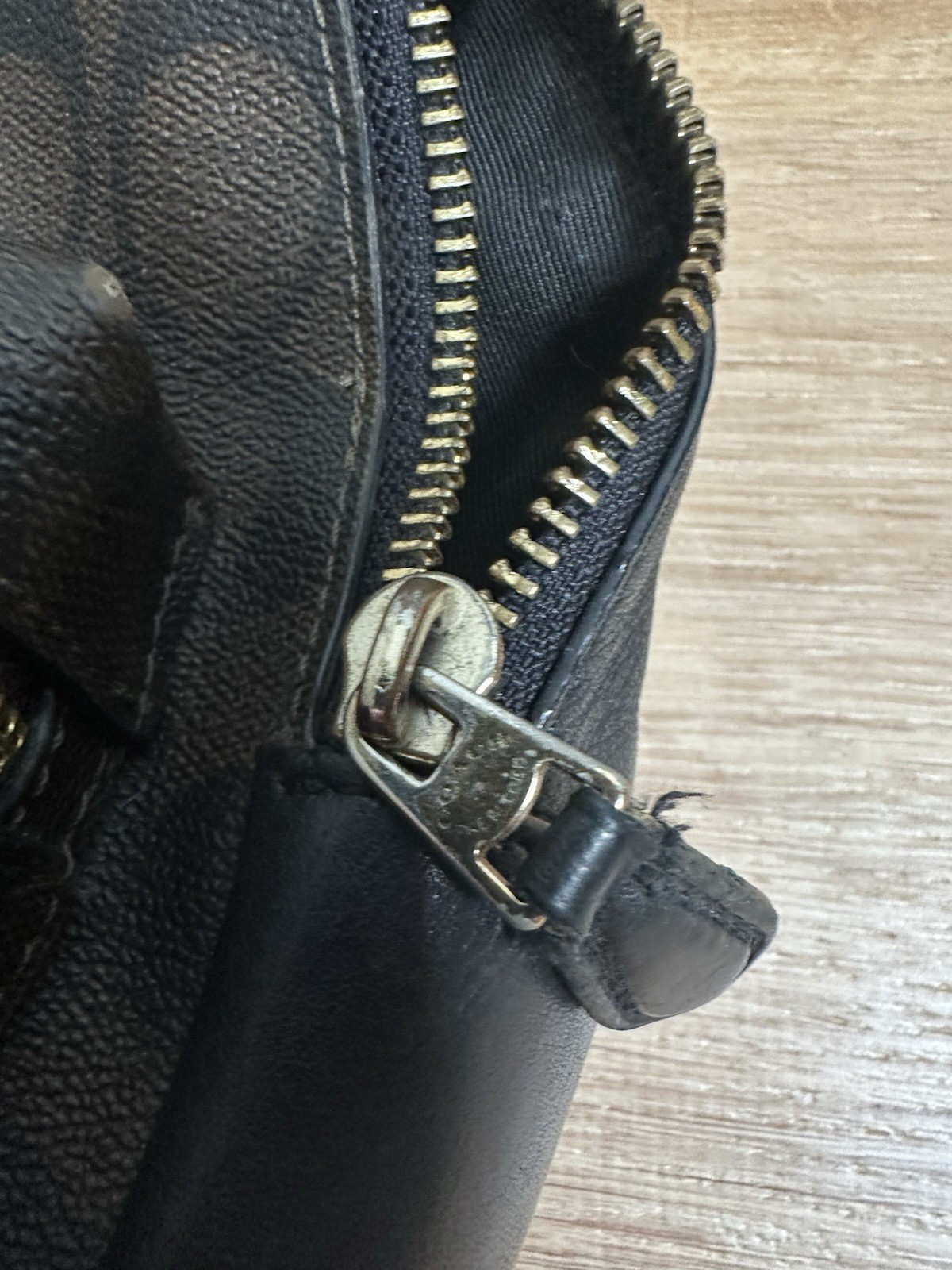 Coach Mini Charlie Backpack Signature Brown Black PVC Leather F58315 Bag