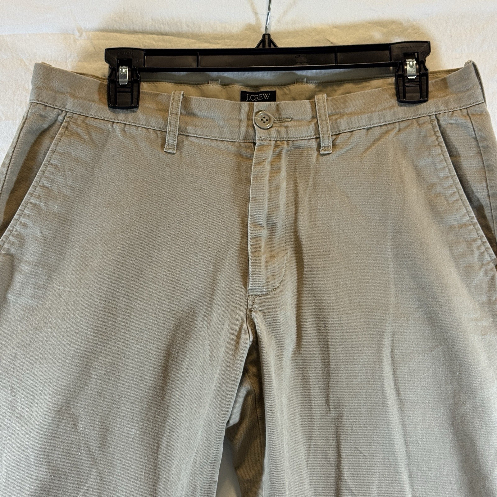 J.Crew The Sutton Mens Pants 31×32* (31L)Tan 38648 Mid-weight Straight Fit Chino