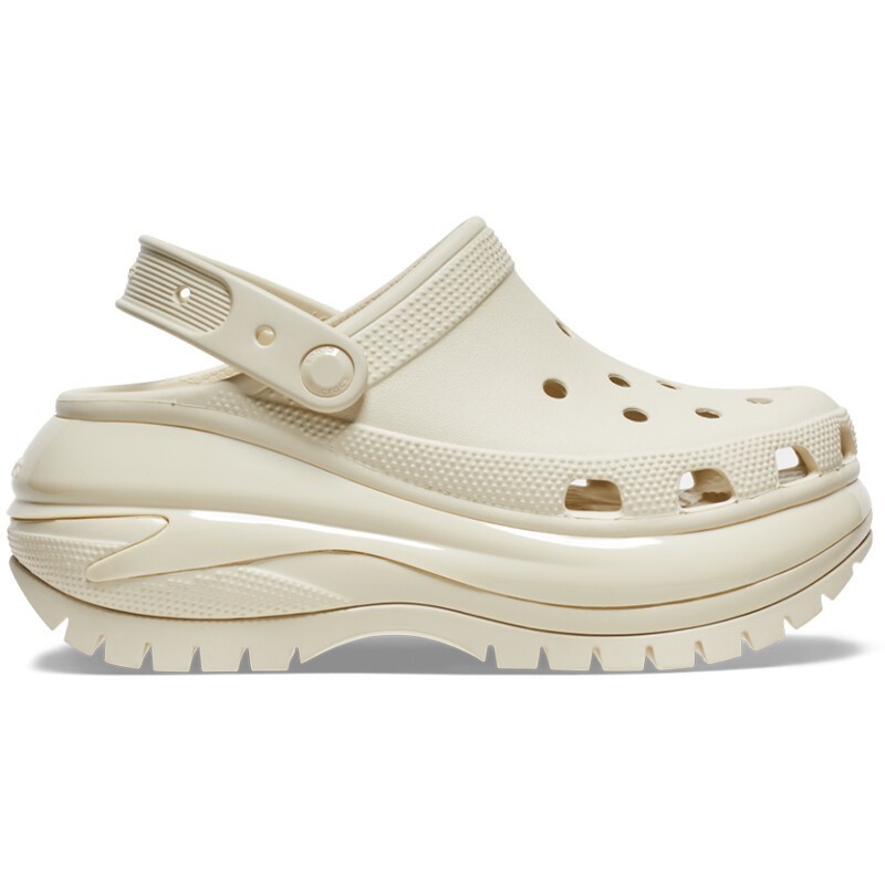 MEGA CRUSH CROCS CLOGS Platforms w8 m6 – BONE – HUGE DISCOUNT – NEW without Box