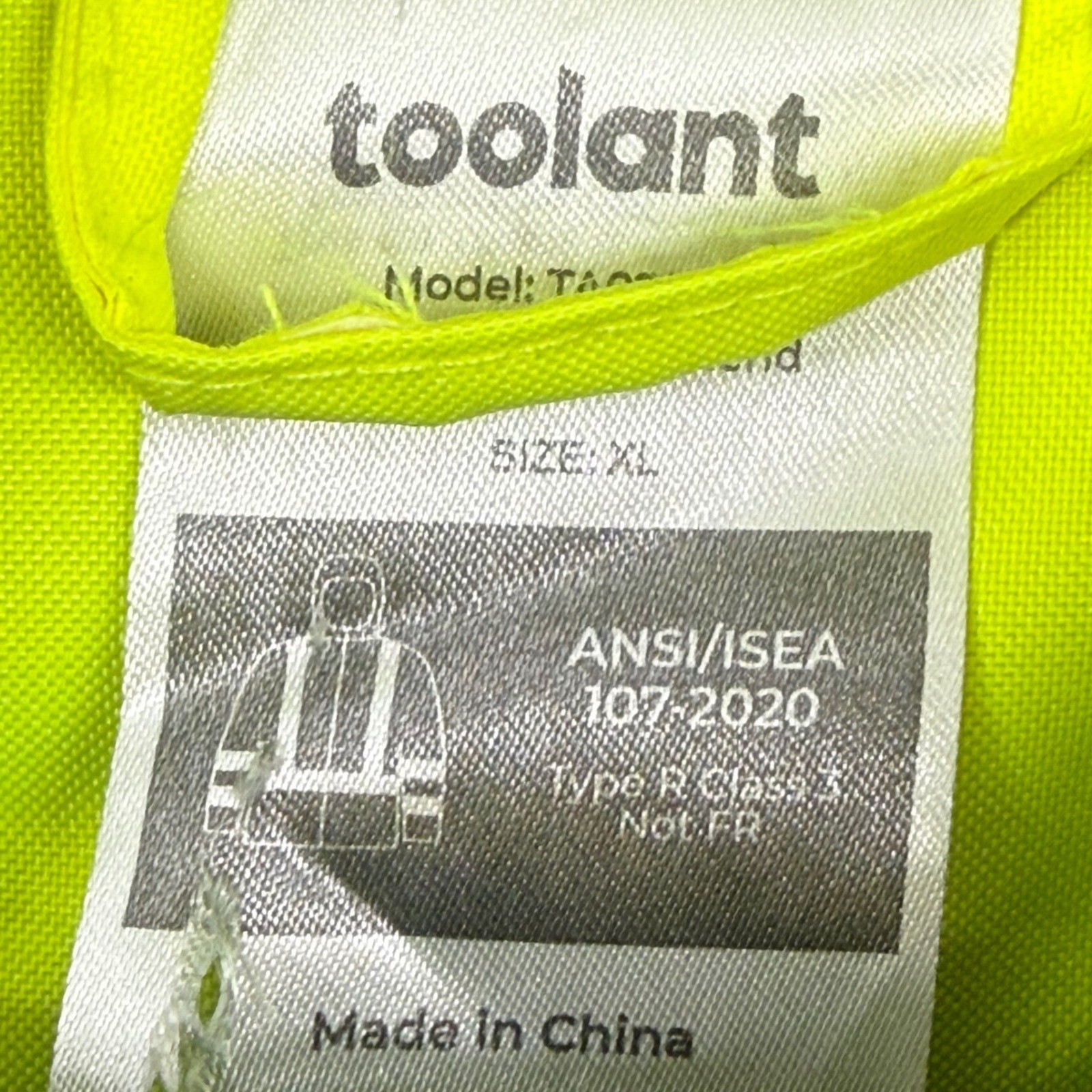 Toolant Hi-Vis Safety Bomber Jacket Neon Yellow Reflective Class 3 XL Hooded