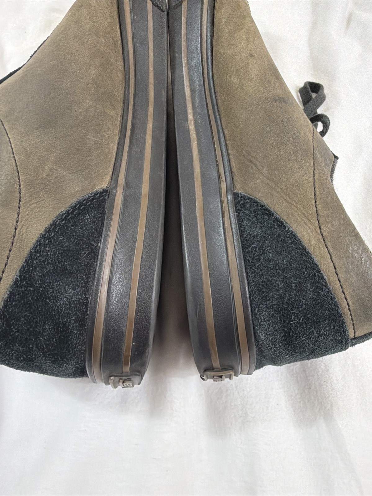 Teva Roller Leather Skate Sneakers Mens Size 10 EUR 43 Suede Black Brown