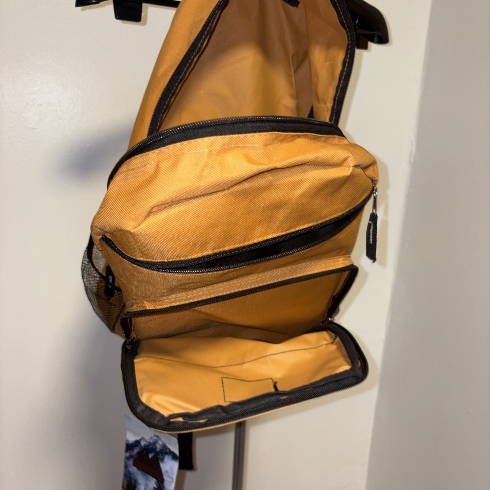 Summit Ridge 18 Inch orange Tiel Backpack for School, Travel, Sports