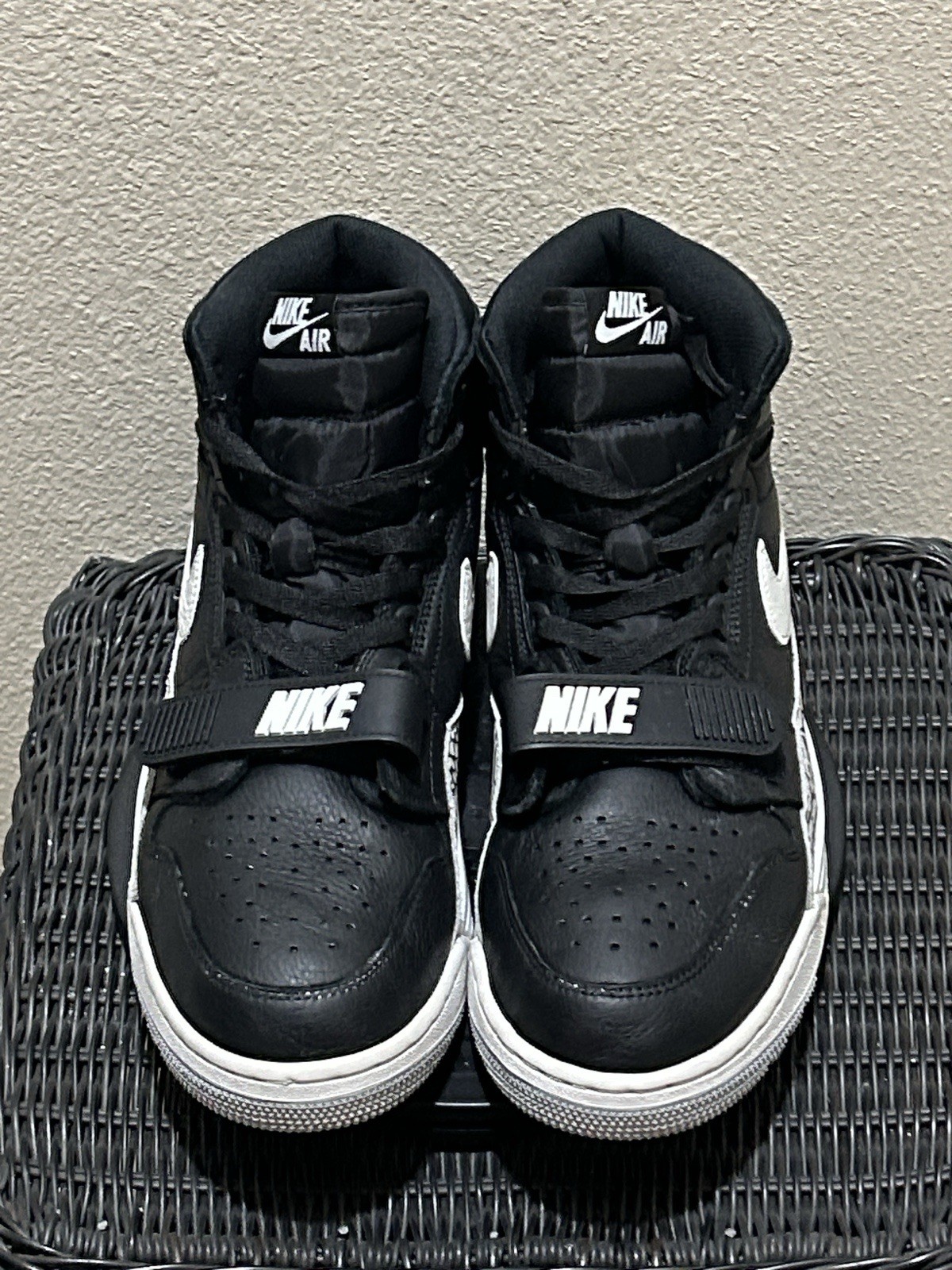 Size 12 Jordan Legacy 312 Black White ‘Black Cement’ AV3922-001