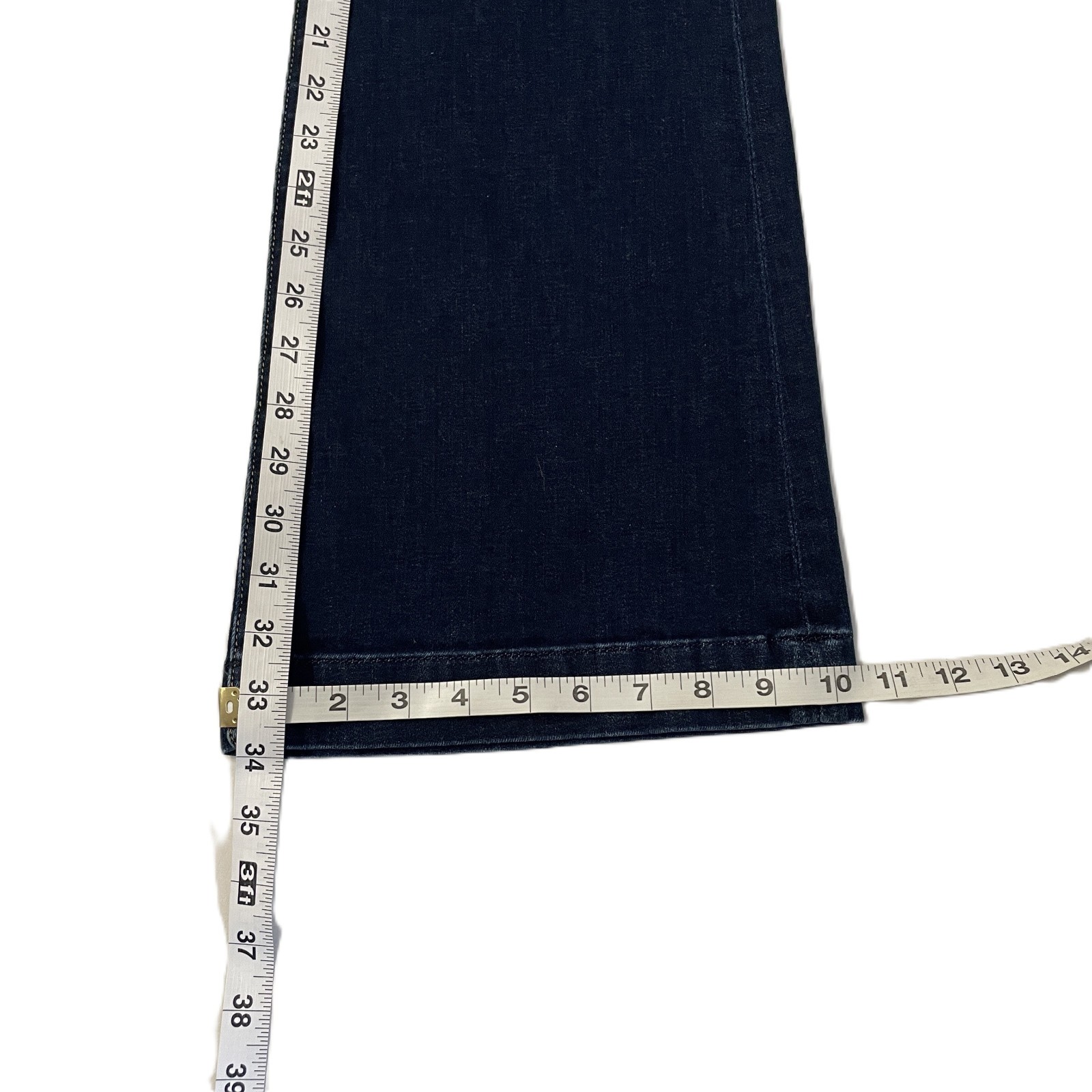 Seven For All Mankind Dojo Jeans Women’s Sz 28 /34 L Flare Leg Dark Wash Stretch