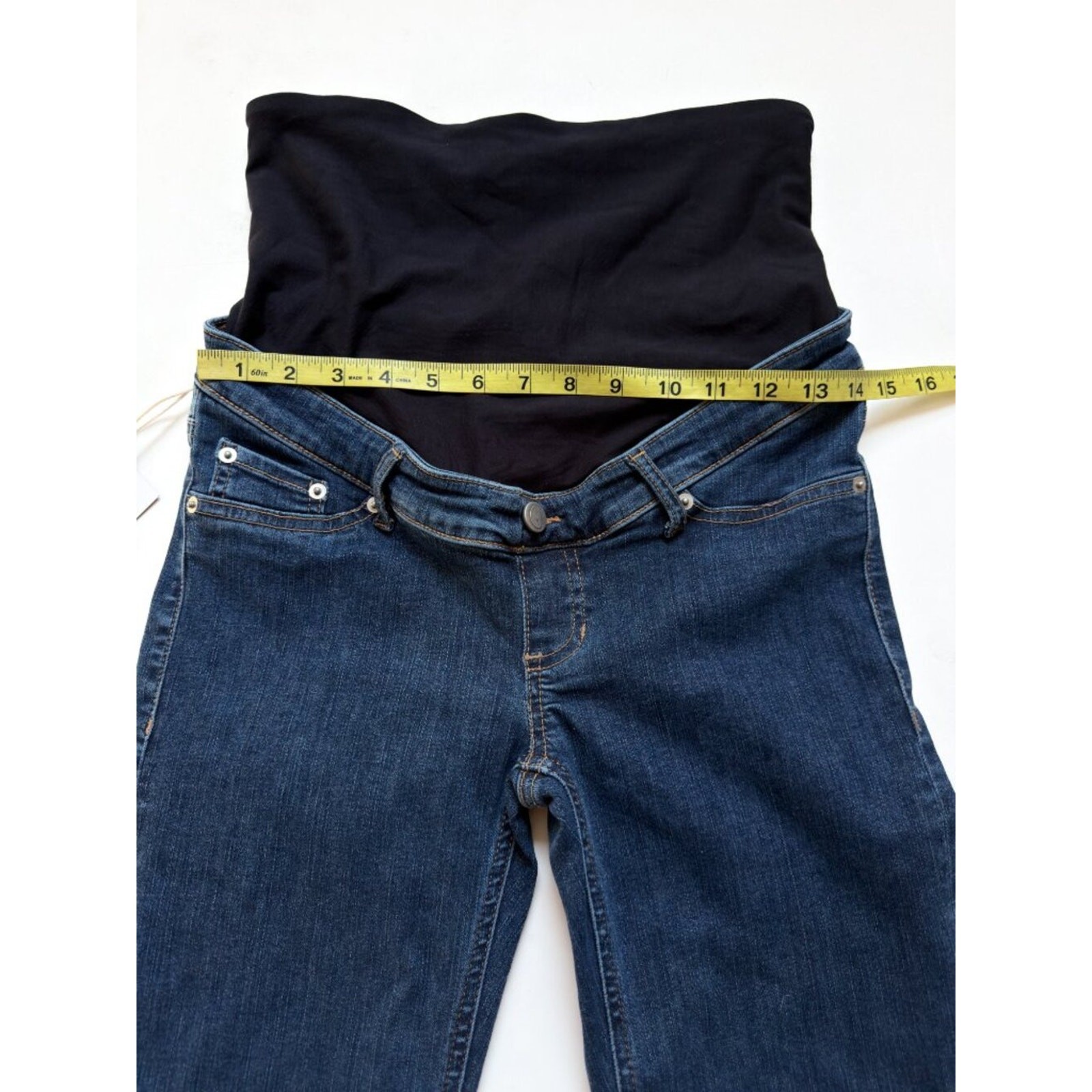 Ilouity Flare Fit Maternity Jeans Washed Blue Size EU 36 US 4 NEW NWT