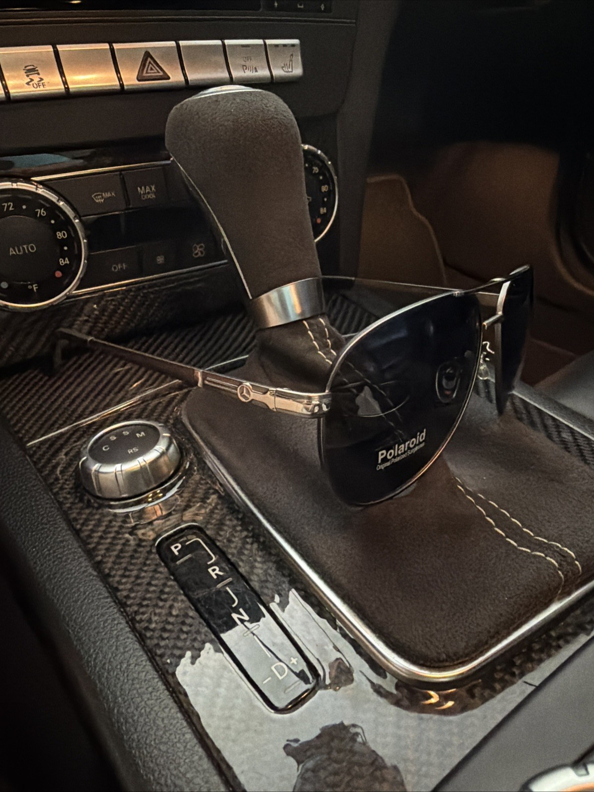 Mercedes Benz Aviator MB737 Gray & Black Sunglasses Made In Italy 65-12-130
