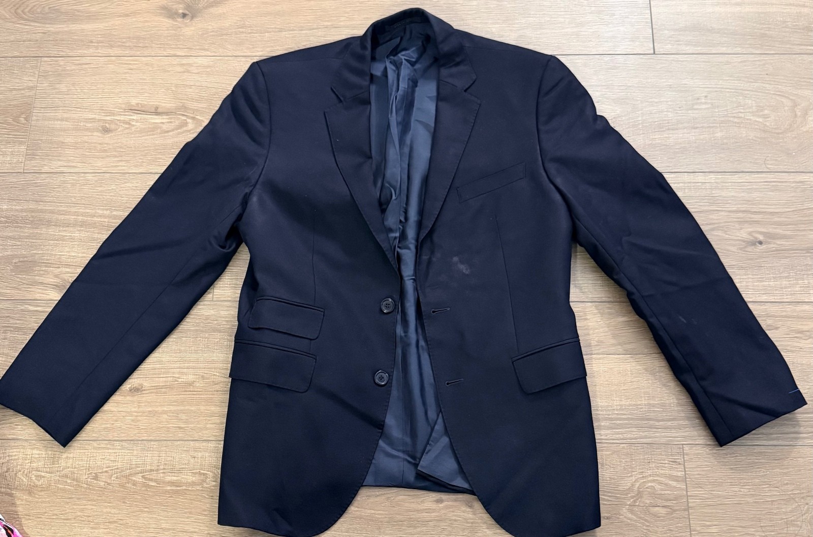 Men’s Navy Blue 2 Button Sport Coat Blazer Jacket Made in Turkey Formal Business