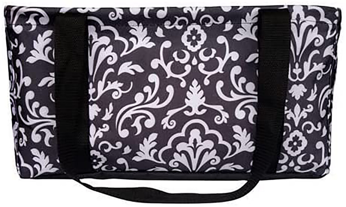 Thirty-one Medium Utility Tote Organizing Laundry Beach Bag Black Parisian