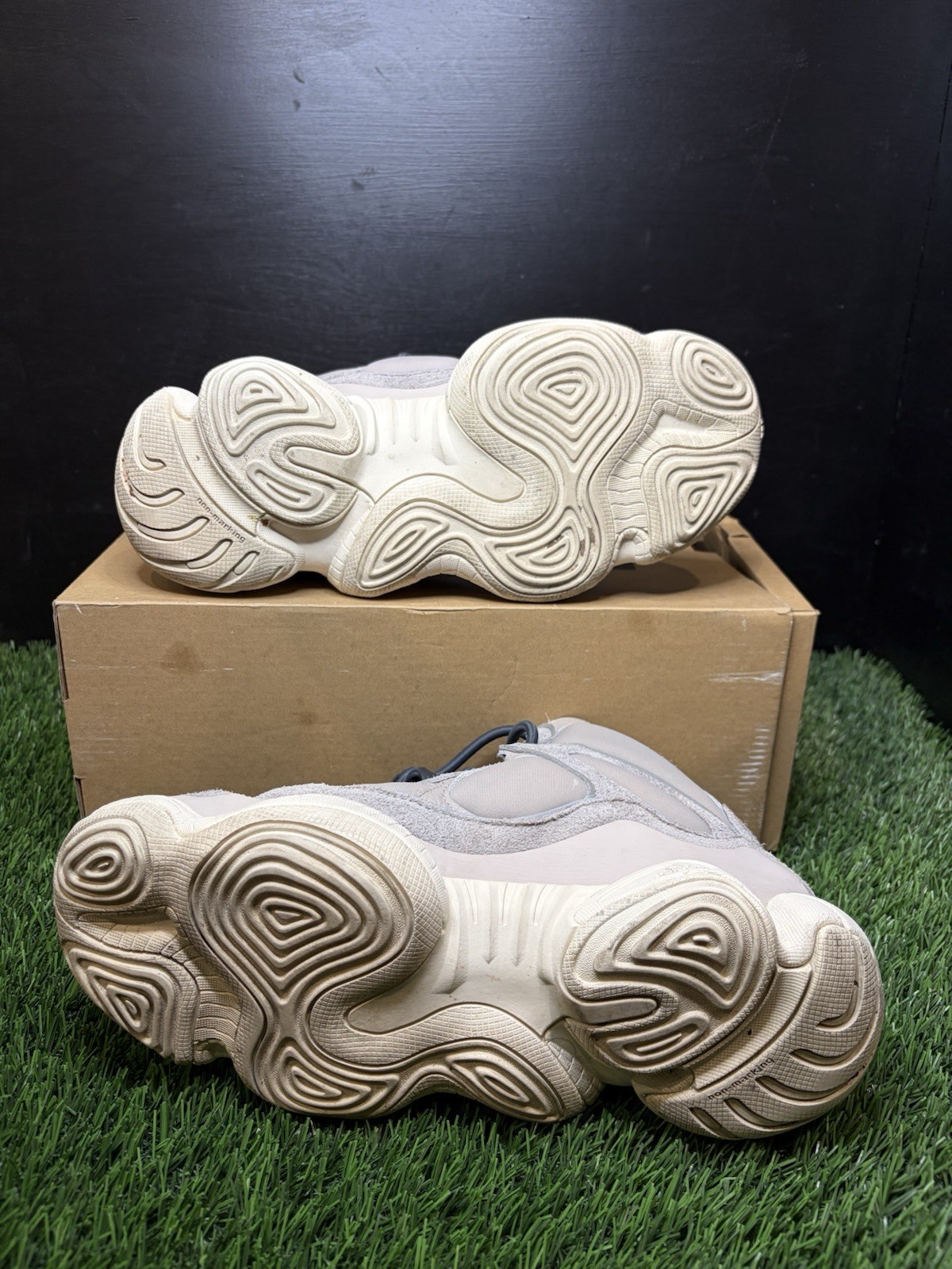 adidas Yeezy 500 High Mist Stone Size 9 Men Used OG All GV7775 100% Authentic!