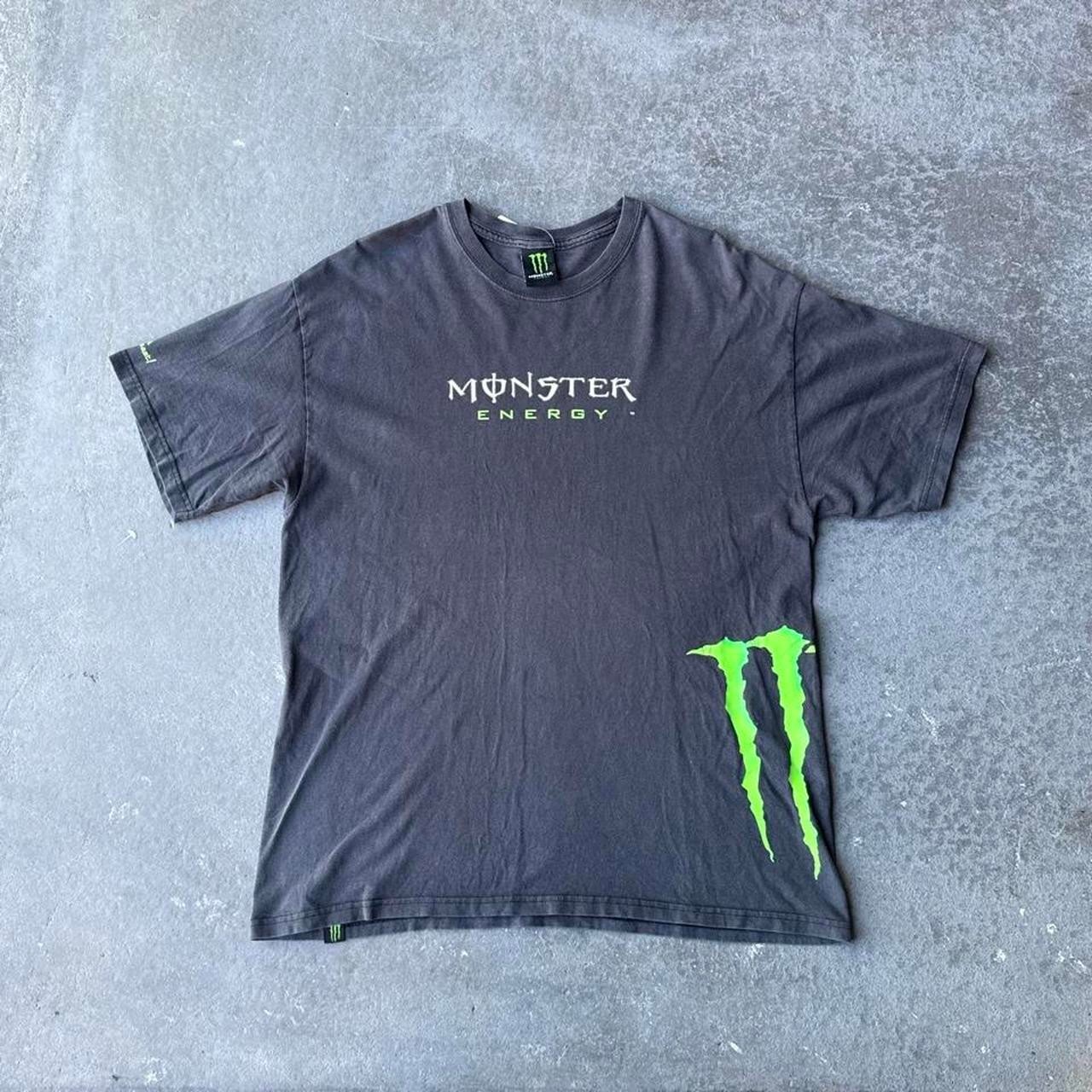 2000s Monster Energy side logo T-Shirt (L)