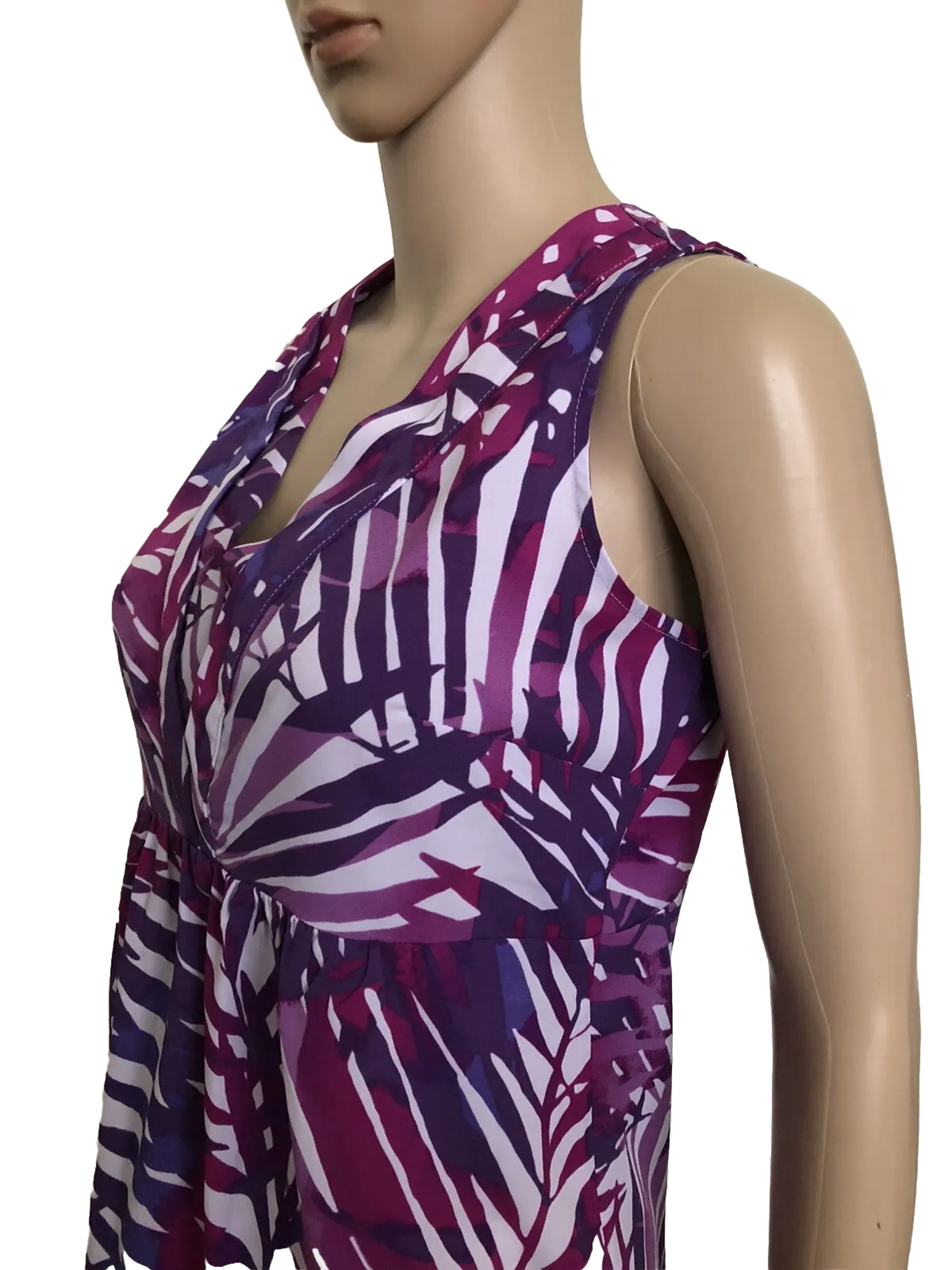 NEW YORK & COMPANY Sleeveless Semi Sheer Top Size Small Womens