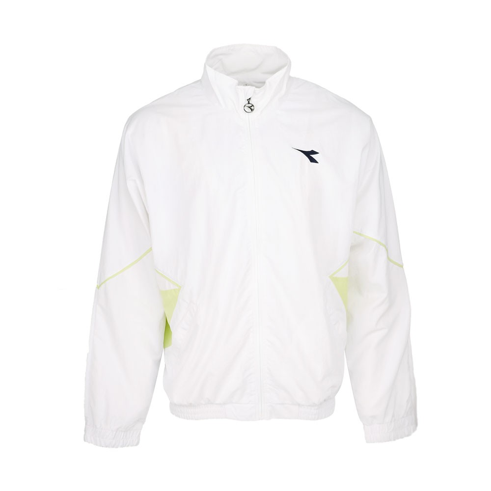 diadora Icon Track Full Zip Jacket Mens White Casual Athletic Outerwear 181178-2