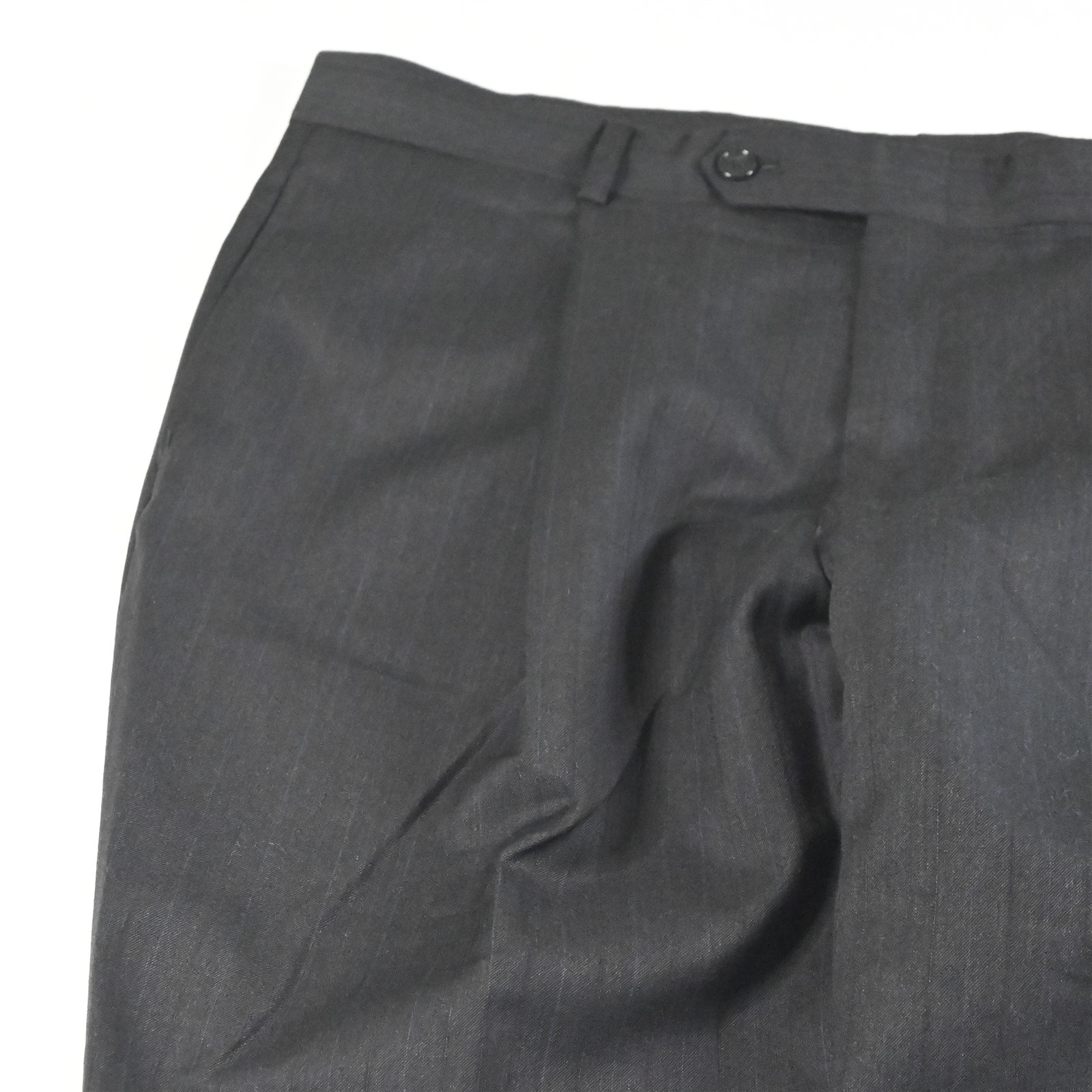 Jones New York 42R 34×30 Gray Striped 100% Wool Mens Jacket Pants Suit