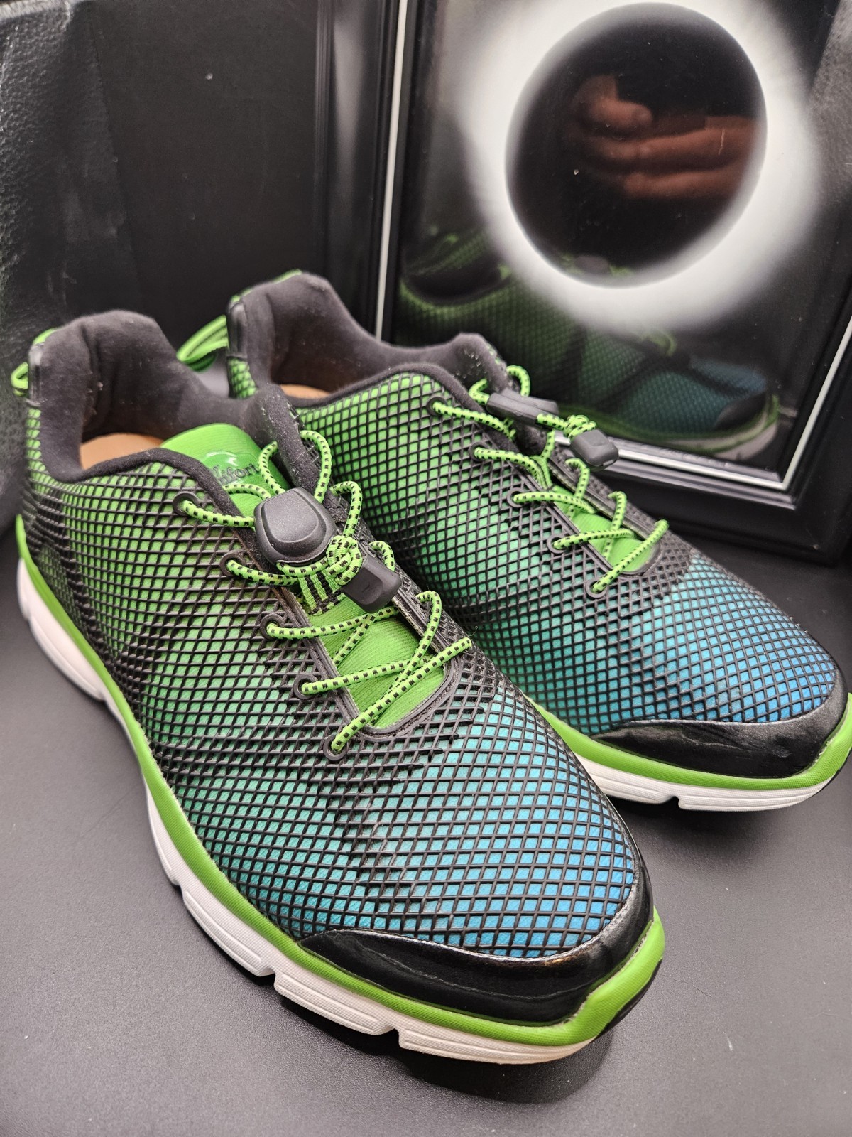 Dr. Comfort Katy Women’s Therapeutic Athletic Shoe: Green/Turquoise Size 10M