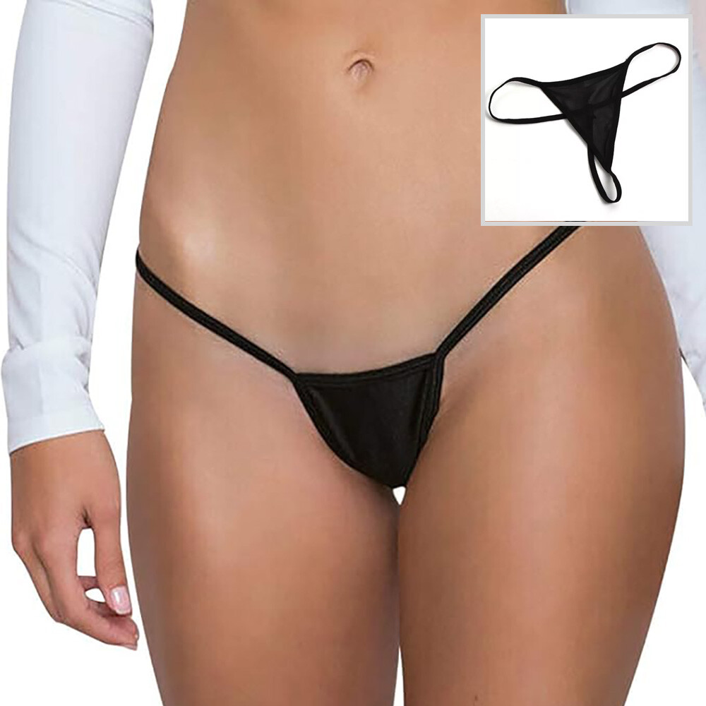 Sexy Womens Solid Cotton V-String Thong Lingerie Underwear Panty