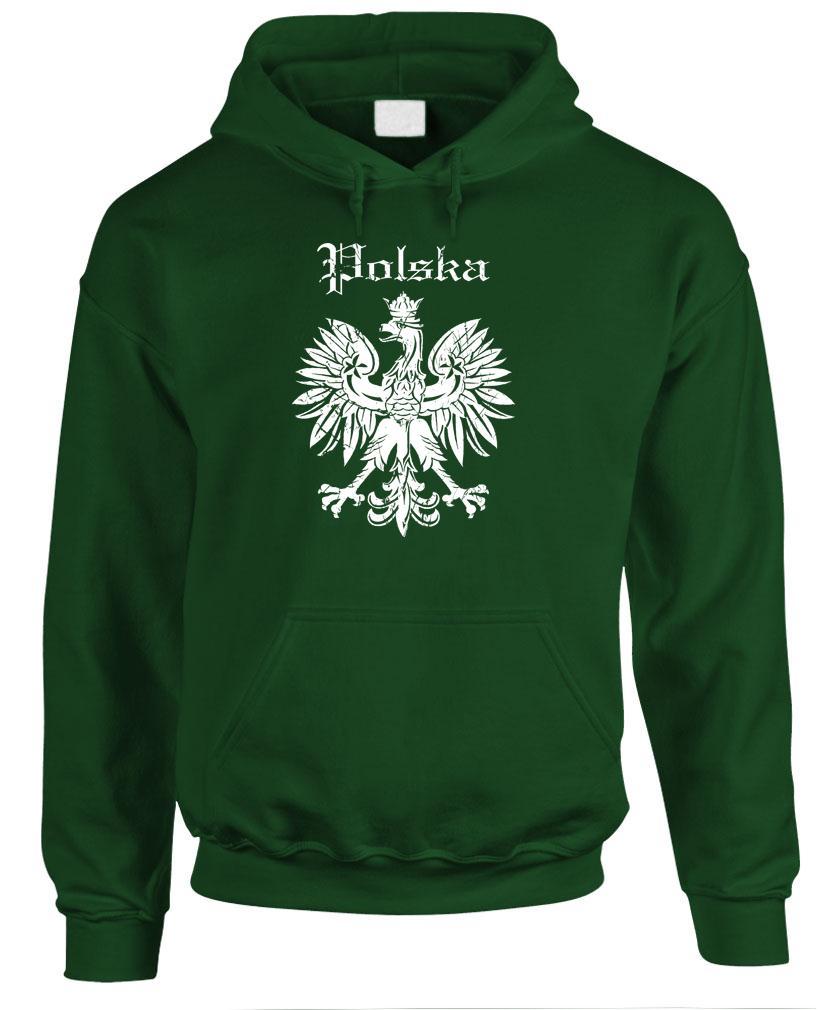 POLSKA EAGLE – Poland Polish Retro Hipster – Fleece Pullover Hoodie