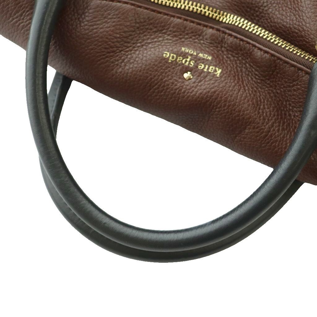 Used Kate Spade 2WAY Shoulder Bag Handbag Brown Black Vector Secondhand 260416