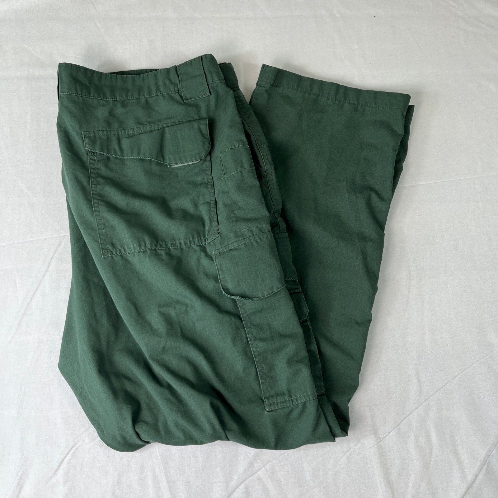TRU-SPEC Cargo Pants Mens 44×32 Green Excellent Ripstop Tactical Utility