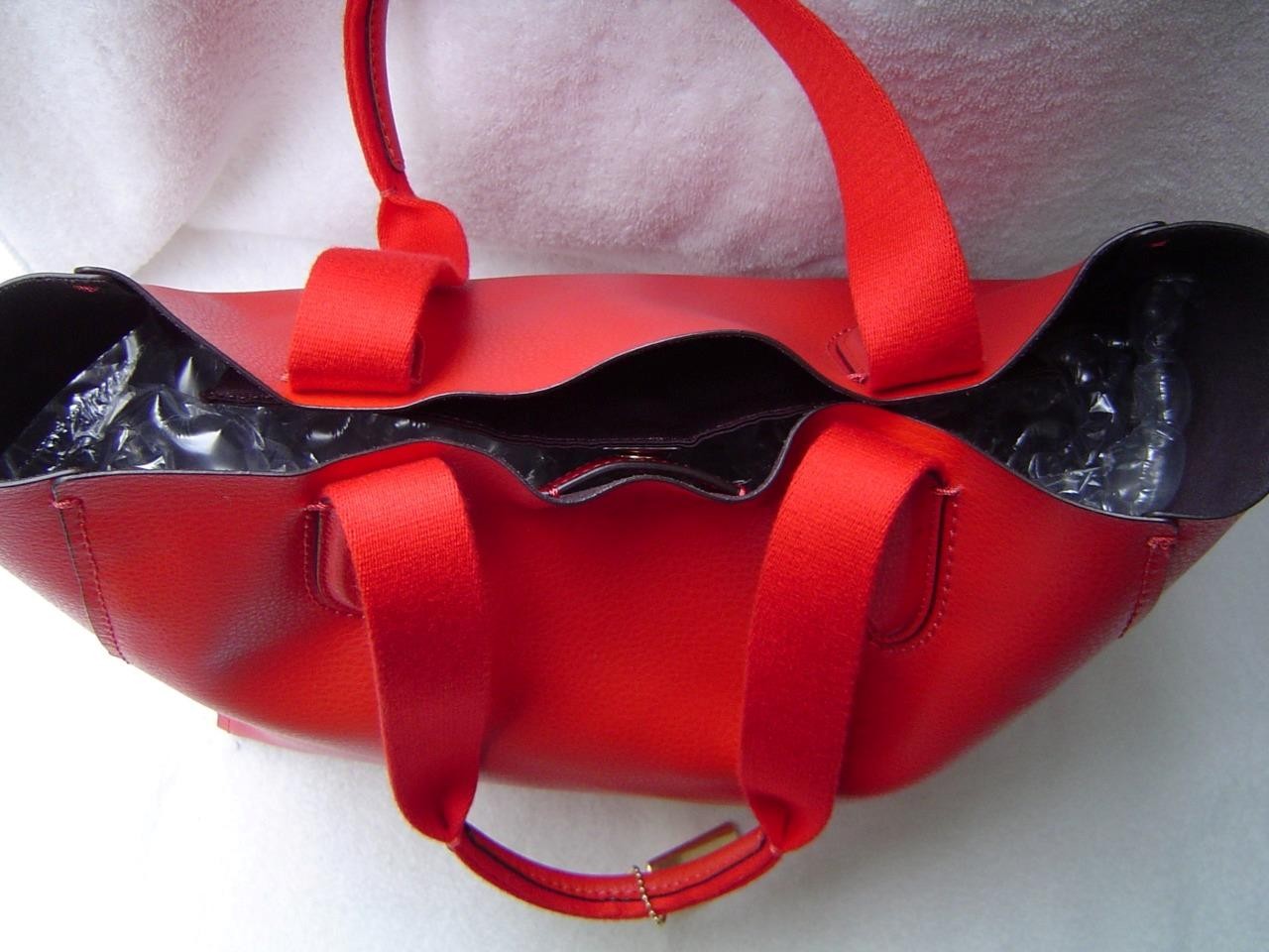 AUTHENTIC COACH RED LEATHER DERBY TOTE #58660 EUC/LN