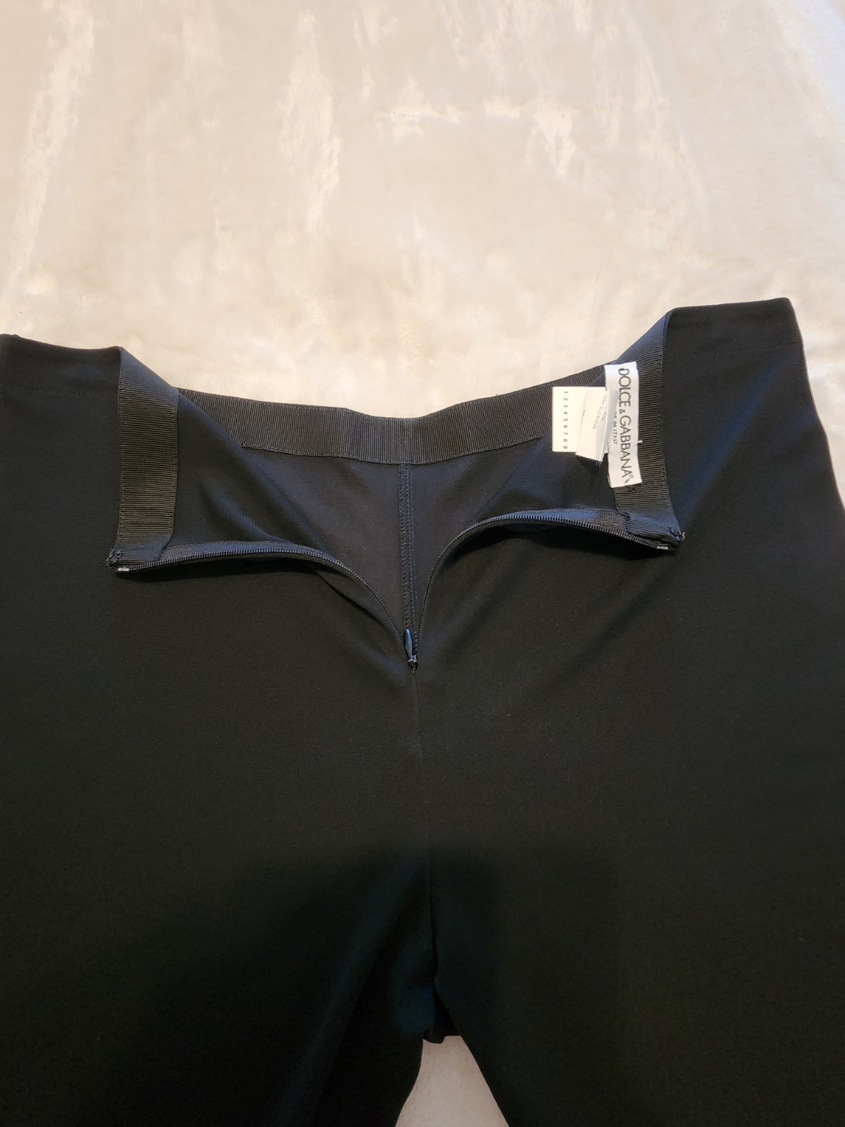 Vintage Dolce & Gabbana Black Slim Stretch Pants IT 44 US size 8 Made in Italy