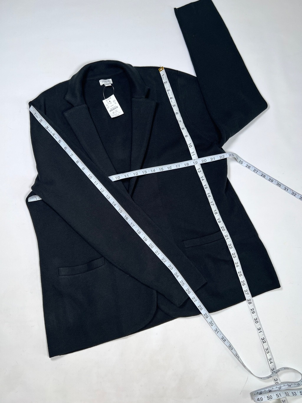 NWT J.Crew Womans Bkazer Black Knit Blazer Jacket Size XXL