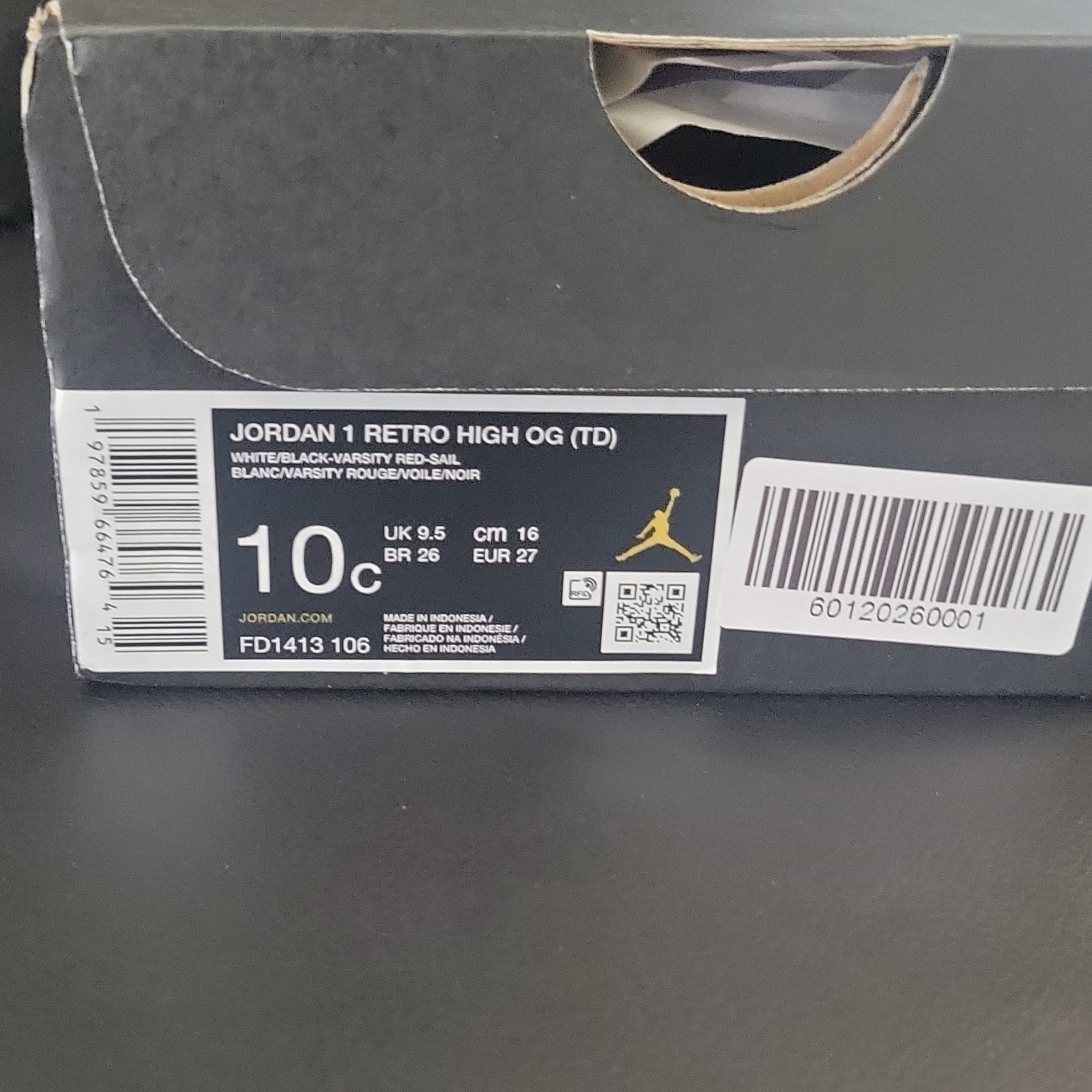 Jordan Air Jordan 1 Retro High OG TD 10C Leather White/Black/Red FD1413-106